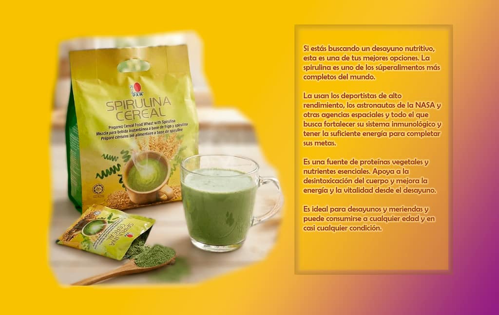 Productos spirulina cereal
